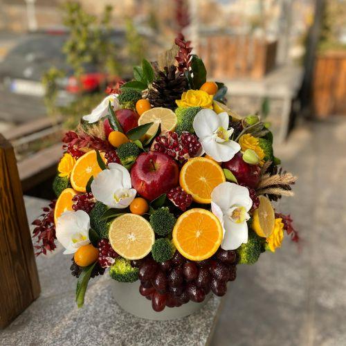 باکس یلدایی گل و میوه 2