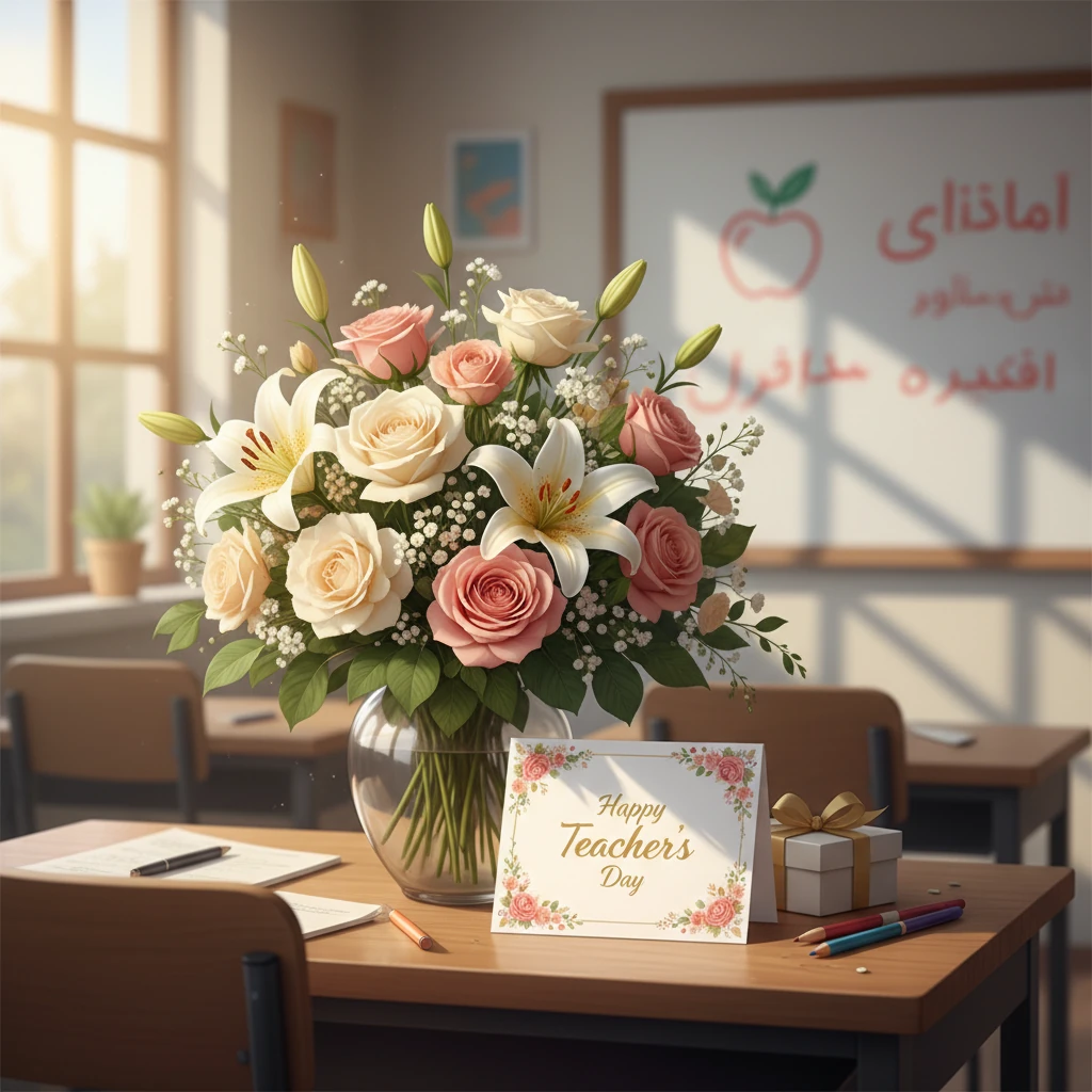 ارسال گل و کادو برای روز معلم در ایران