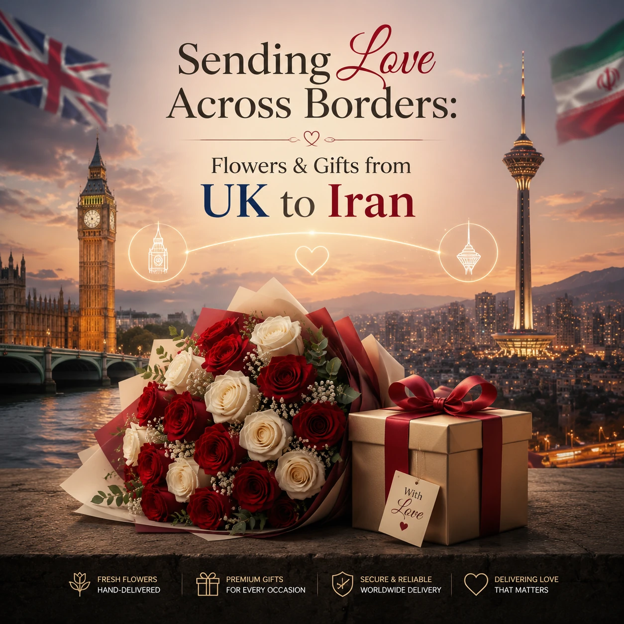 Sending Flowers and Gifts to Iran from the UK