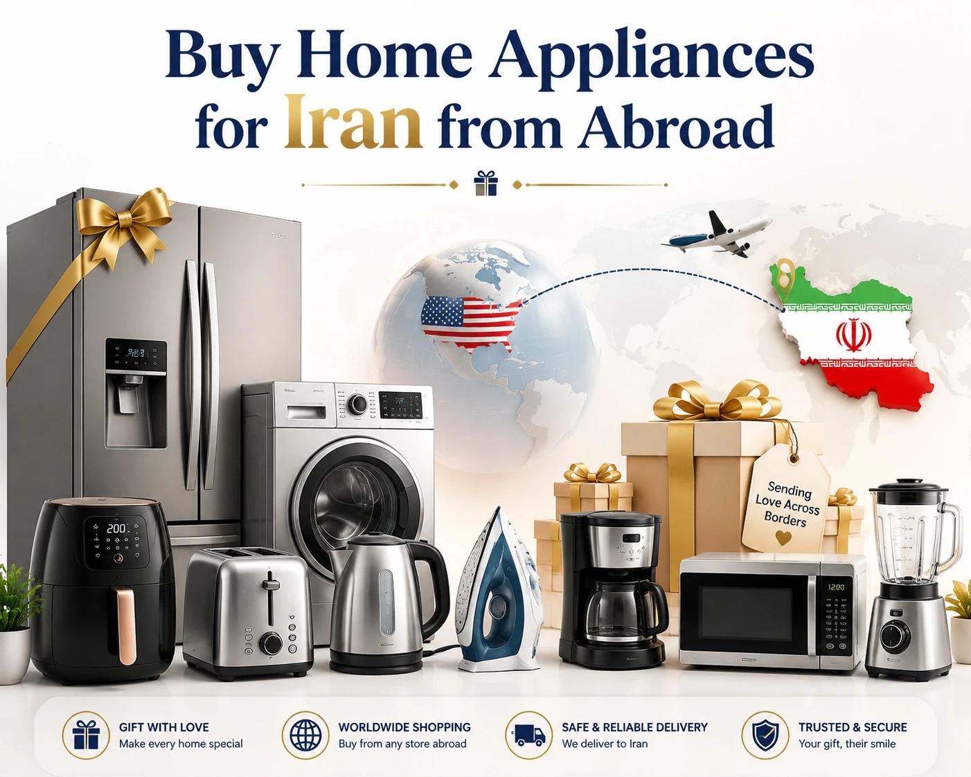 خرید لوازم خانگی برای ایران از خارج