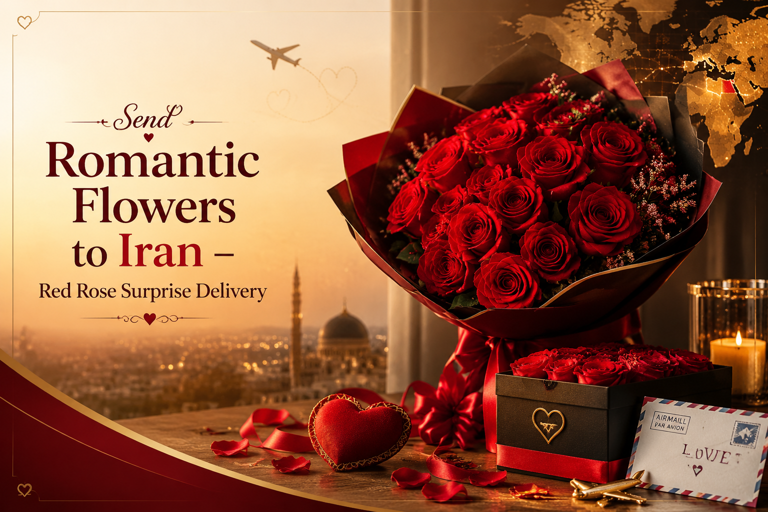 ارسال گل عاشقانه به ایران