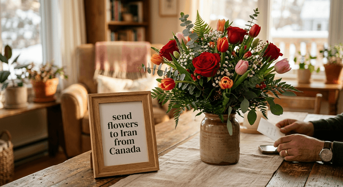 send flower to iran from canada